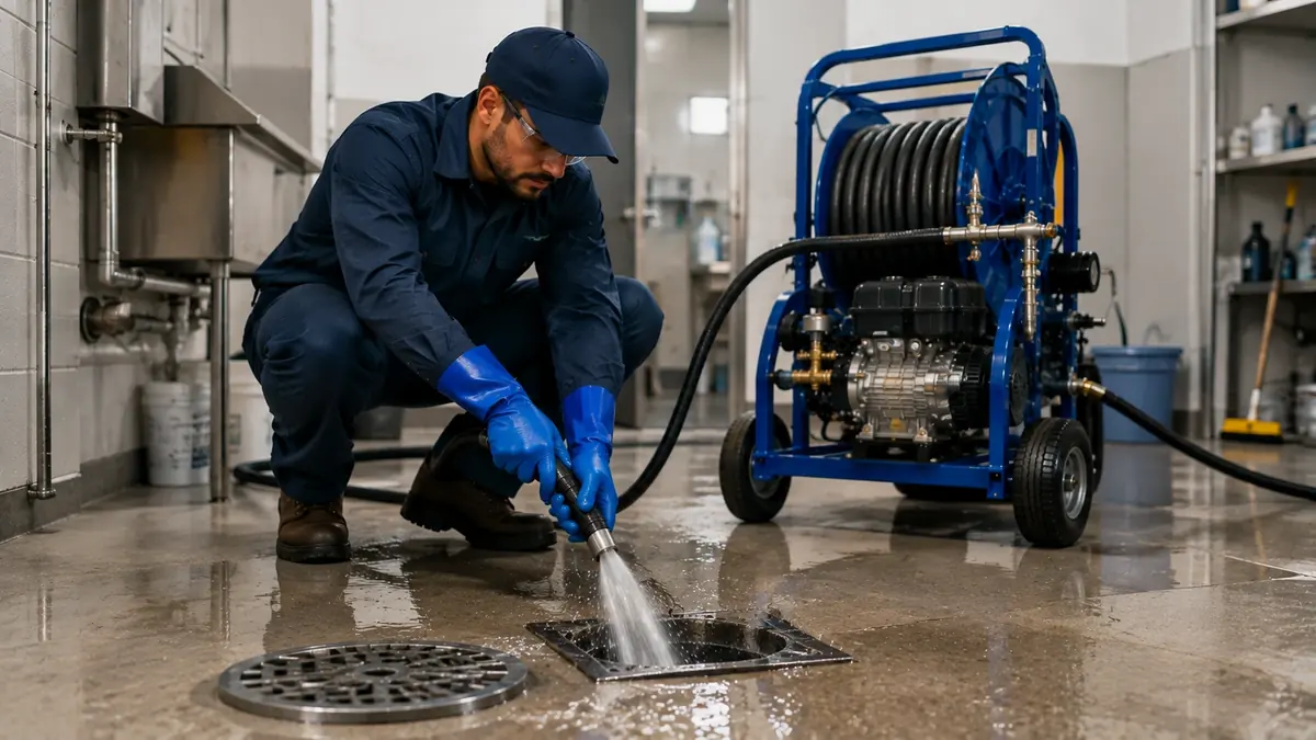 Floor Drain Hydro Jet Cleaning in San Lucas
