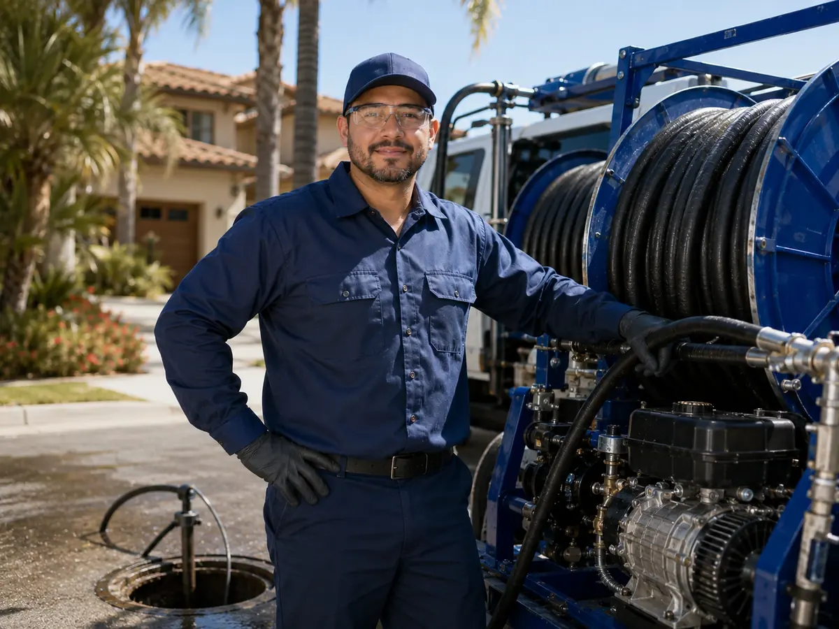 Hydro jet sewer cleaning in San Lucas