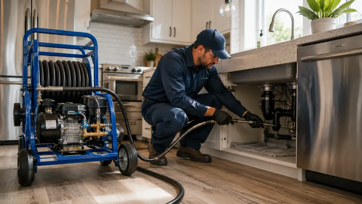Kitchen Drain Hydro Jetting in San Lucas