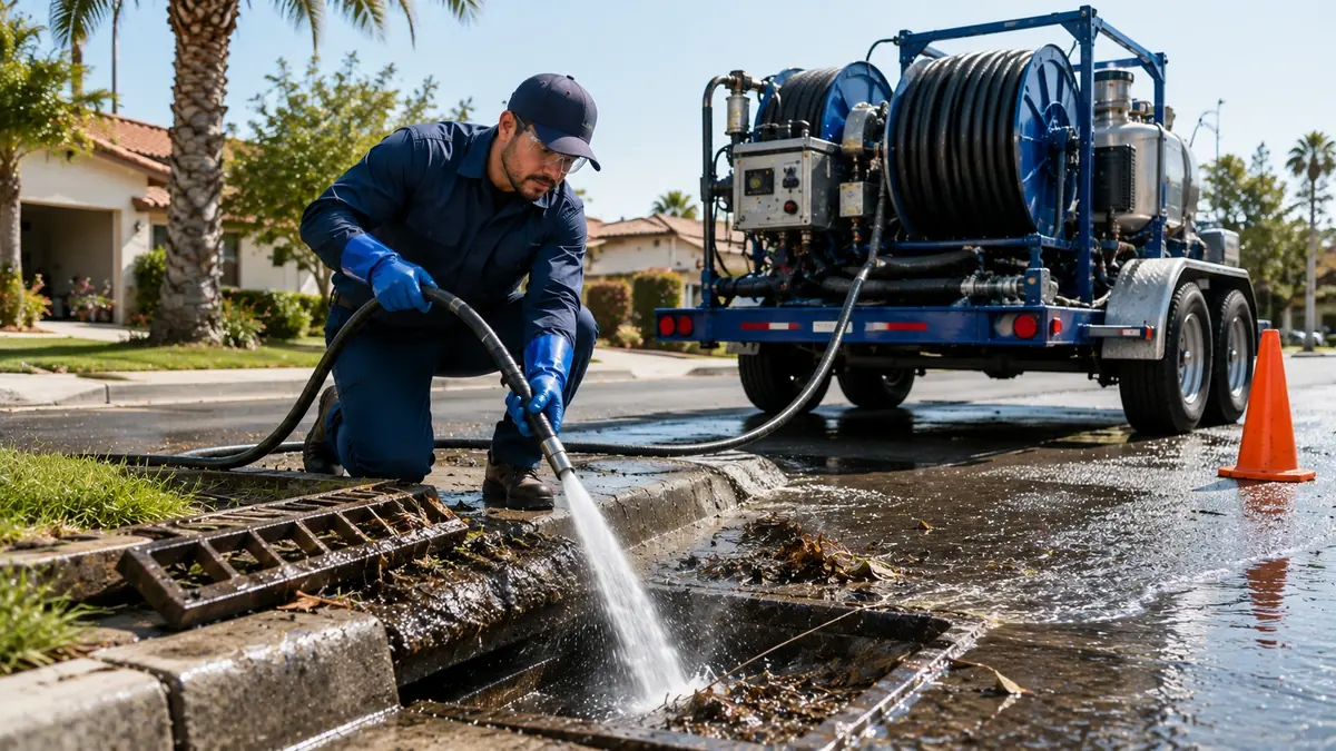 Storm Drain Hydro Jet Cleaning in San Lucas