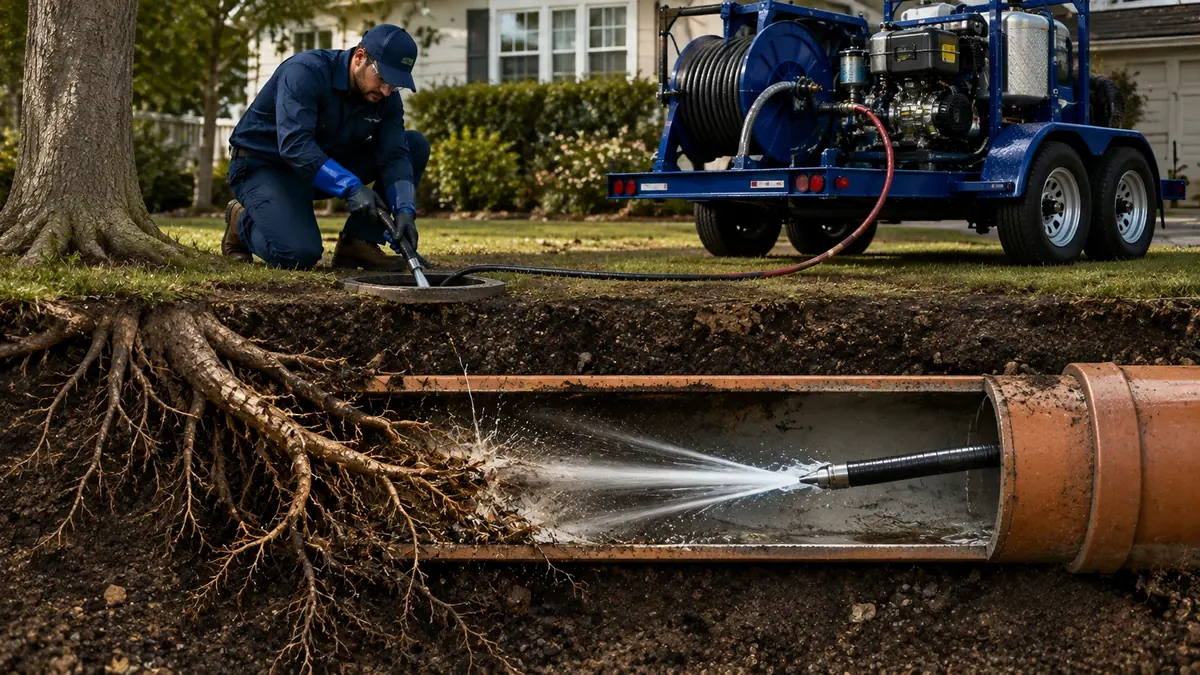 Tree Root Removal with Hydro Jetting in San Lucas